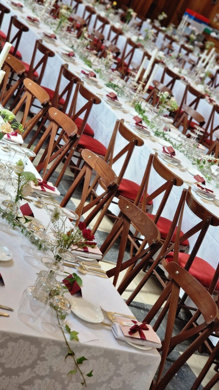 Burgundy and white detail along the reception table, Elizabeth Marsh Floral Design