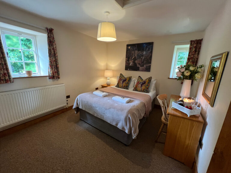 A double bedroom in one of the Elmhay Village cottages, Elmhay Park