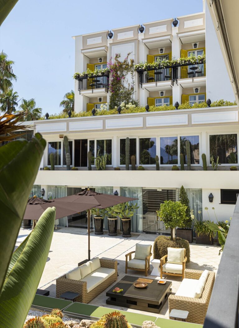 The rooftop terrace, among the greenery, Esplanade Boutique Hotel