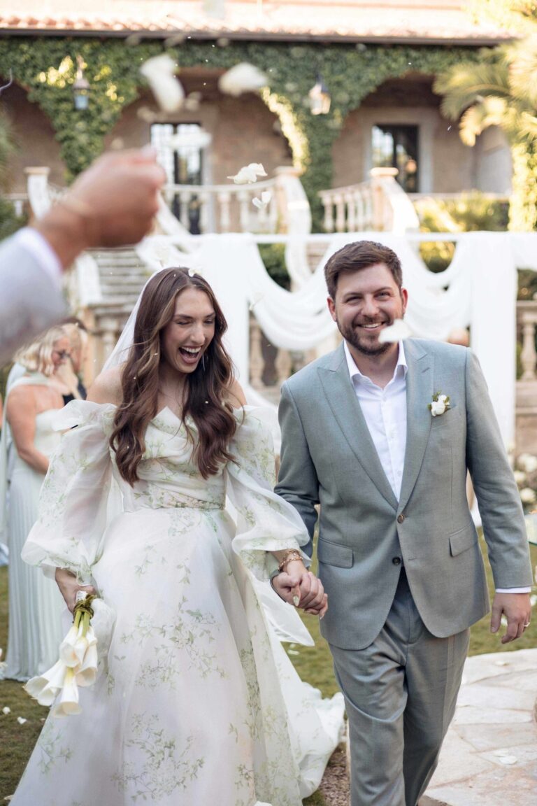 Confetti as they come back down the aisle, Ester Chianelli Weddings & Events