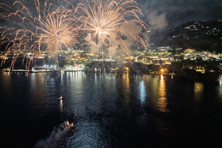 Fireworks over the bay, the town lit along the water, Ester Chianelli Weddings & Events