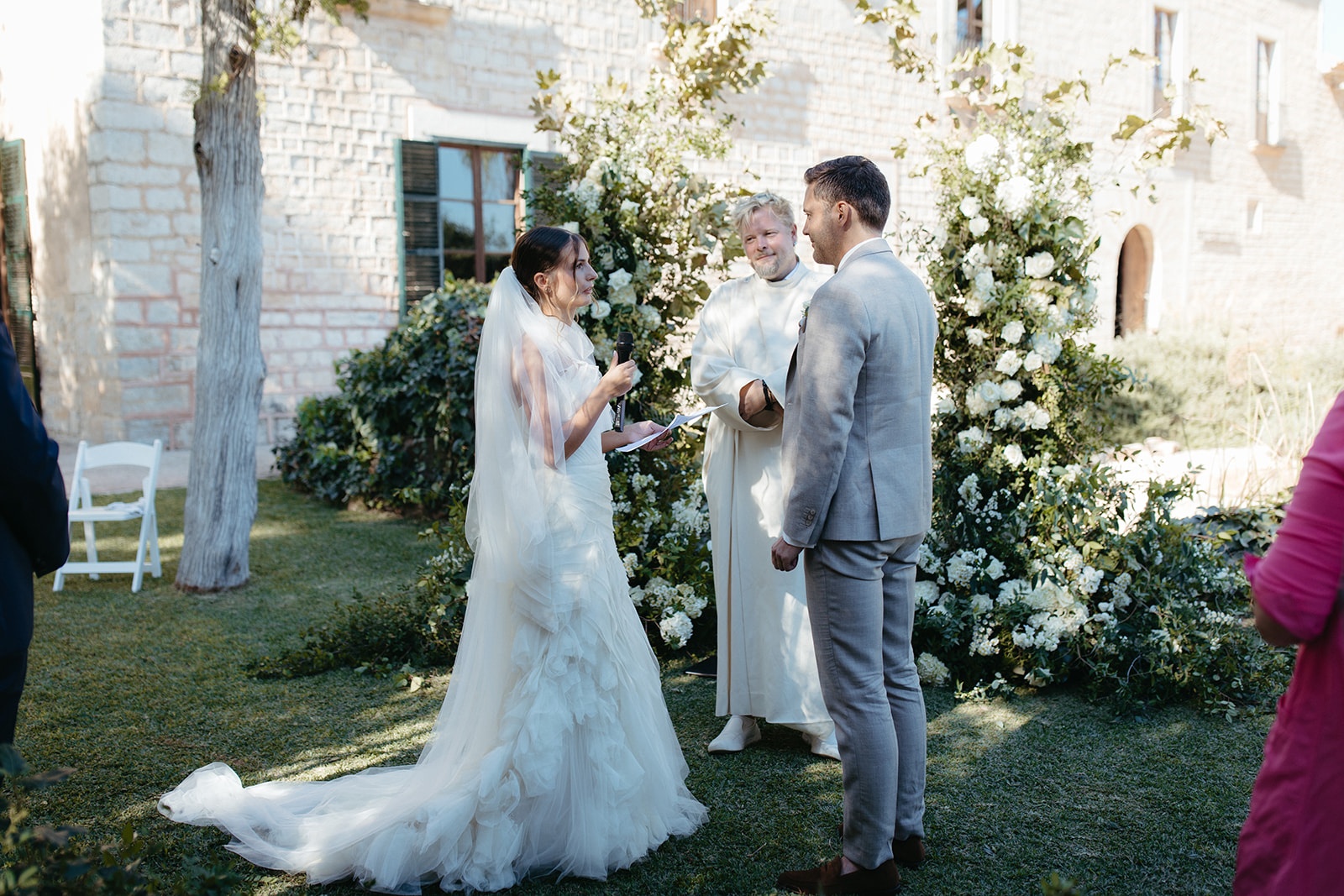 Exchanging Vows in the Garden, Finca Morneta