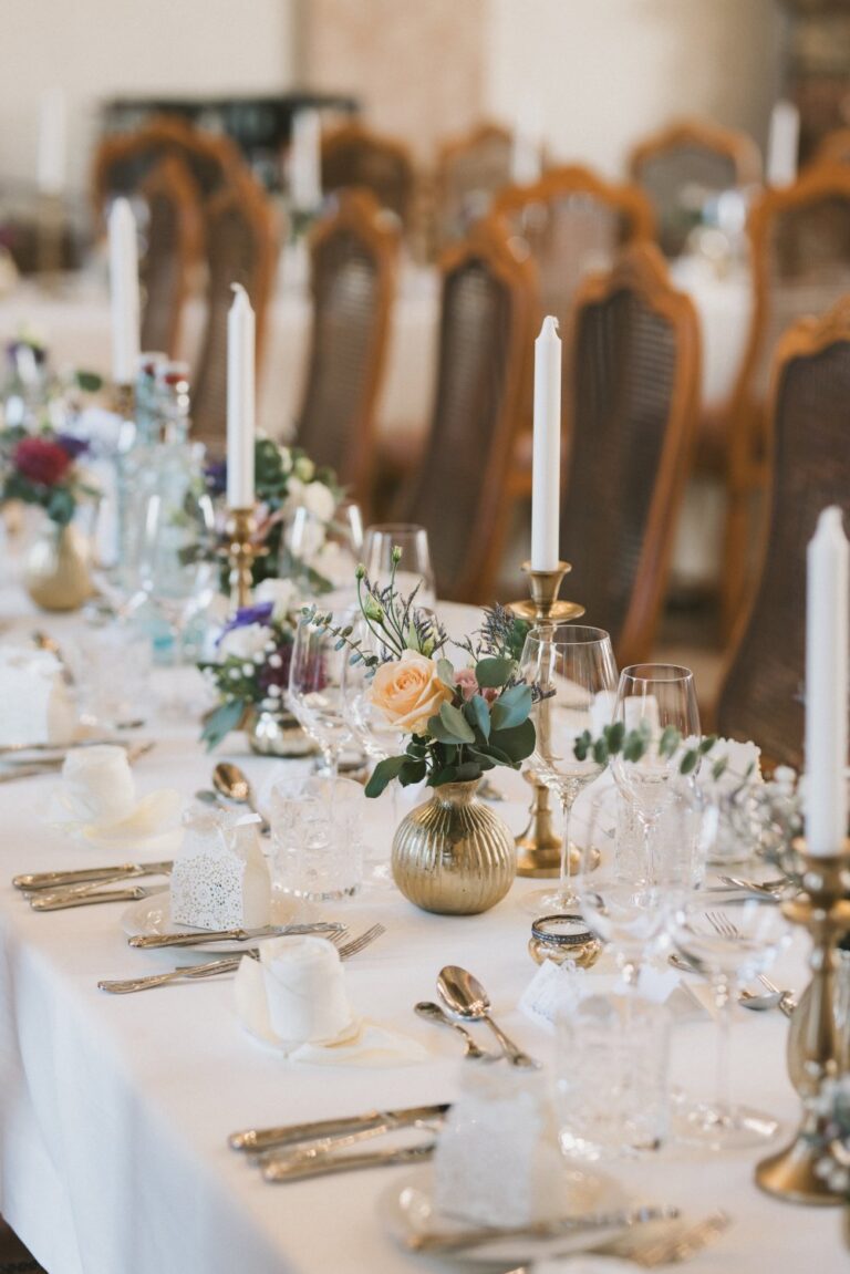 Wedding breakfast table, Schloss Leopoldskron, Getting Married In Austria