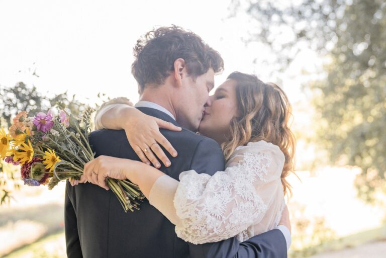 A couple embracing in late sun at Domaine de Valbonne in Provence, Giandomenico Cosentino Photography