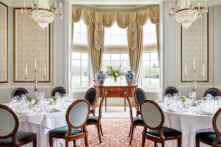 The Drawing Room set for dinner, Gleneagles