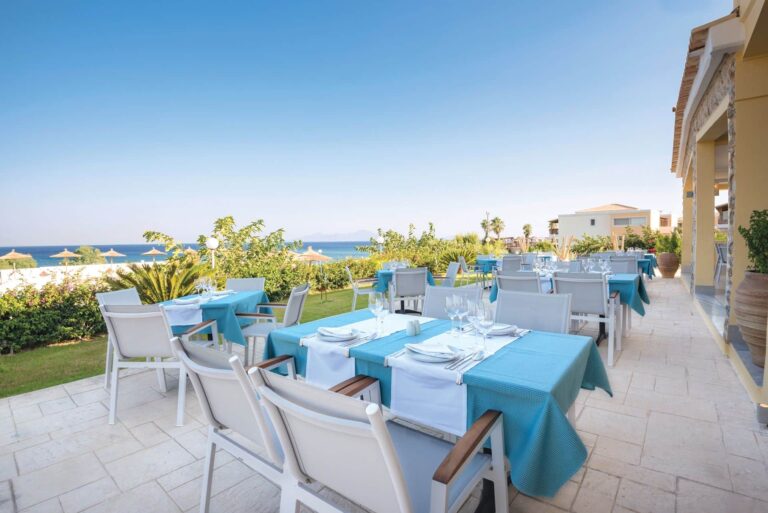 The Azure a la carte terrace, Grand Blue Kos Hotel