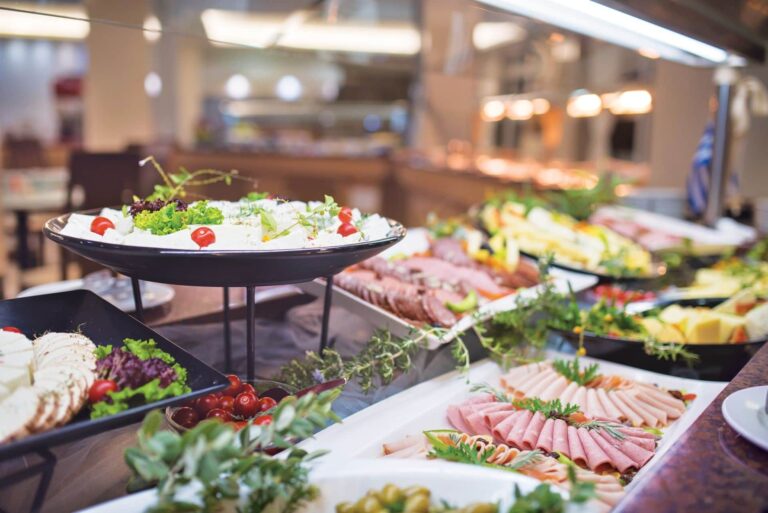 A buffet display, Grand Blue Kos Hotel