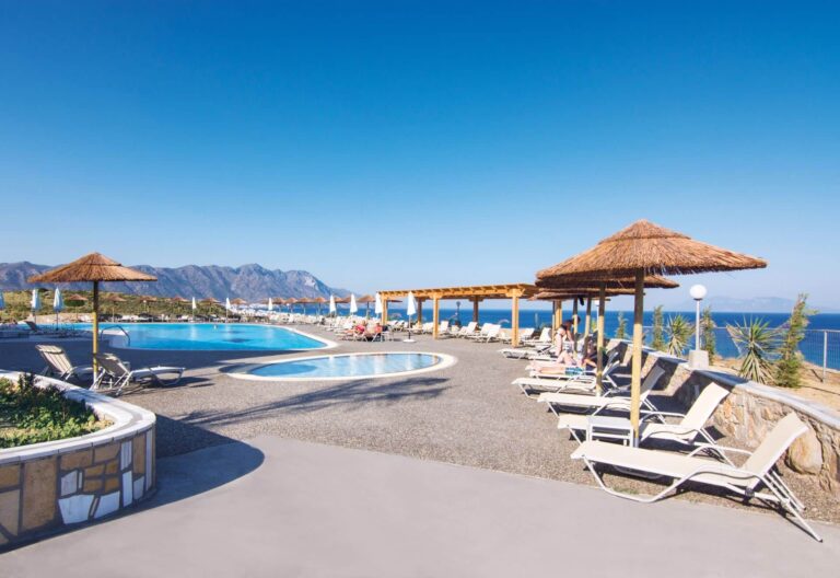 The Serenity pool and its sun terrace, Grand Blue Kos Hotel