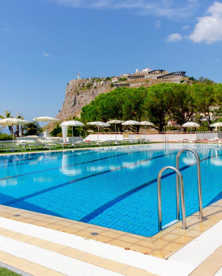 The Pool with the Cristo Behind, Grand Hotel Pianeta Maratea Resort