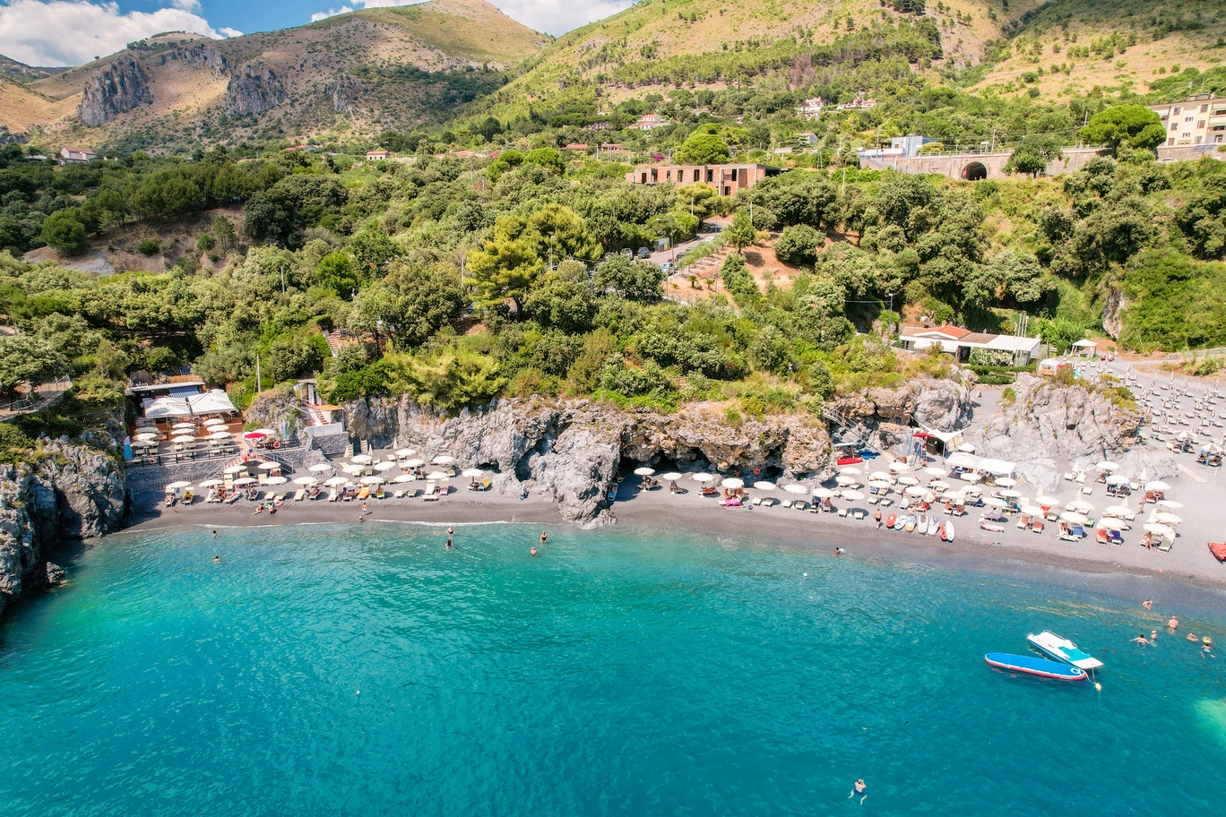 The Tyrrhenian Coast at Maratea, from the Sea, Grand Hotel Pianeta Maratea Resort