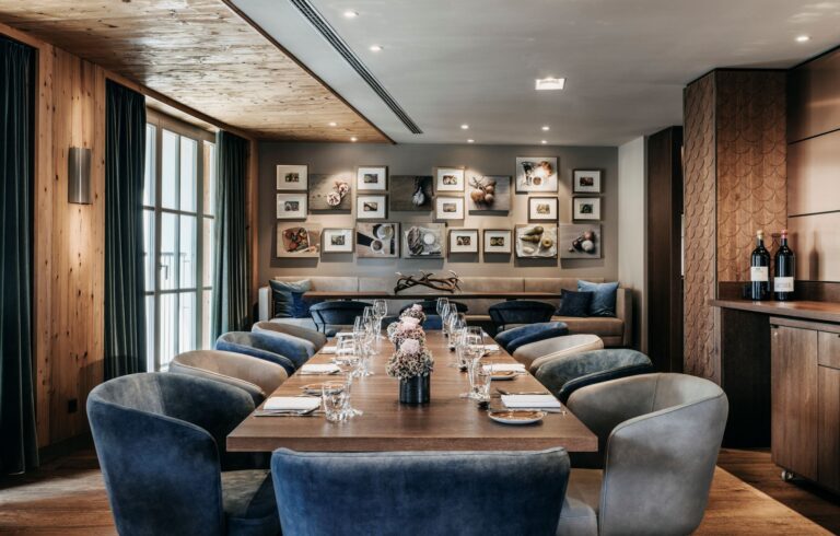 Private dining table in Restaurant Tirolia, Grand Tirolia Kitzbuhel
