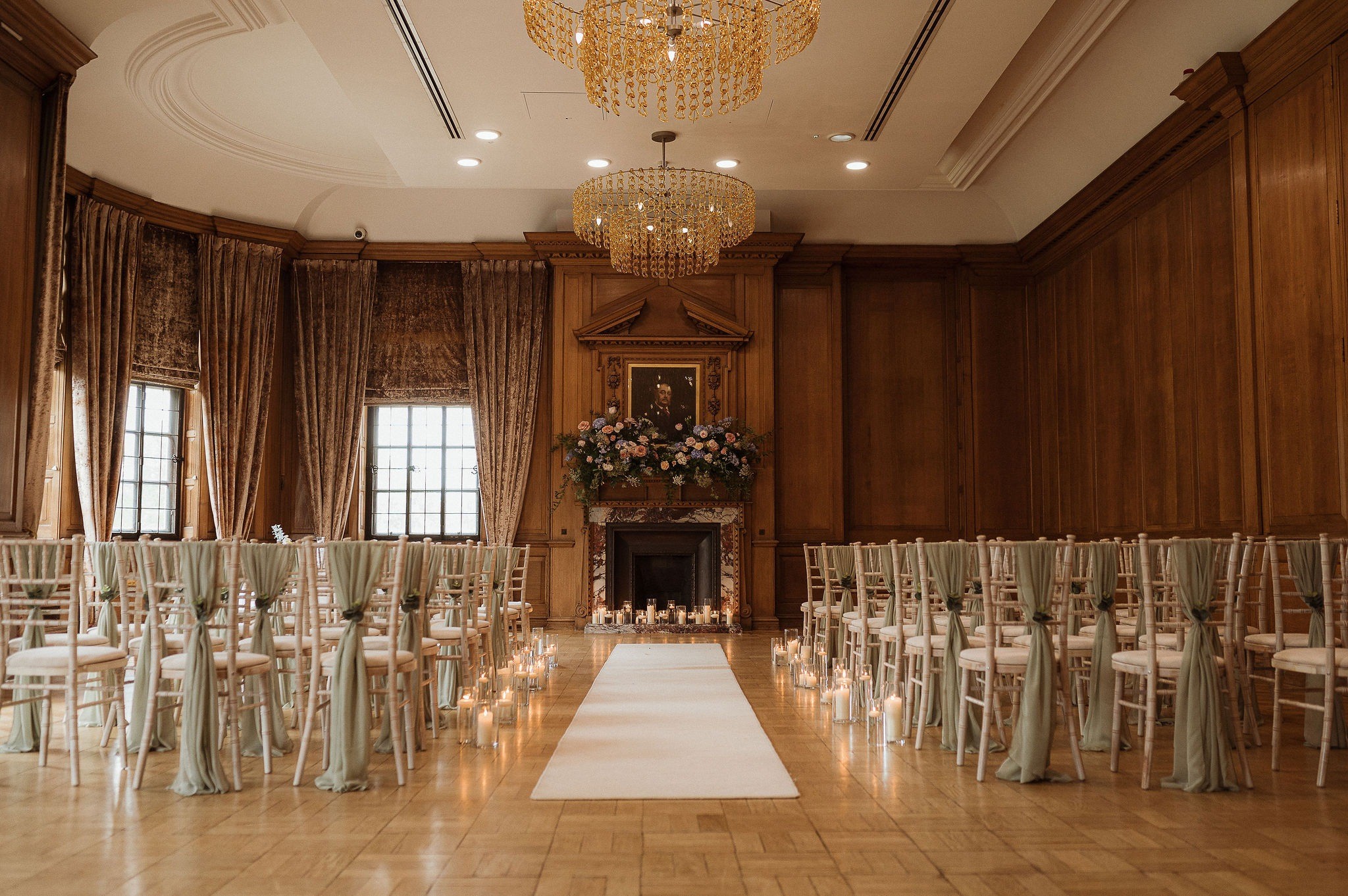 Wedding ceremony set up in the Grand Boardroom, The Grand Hotel & Spa York