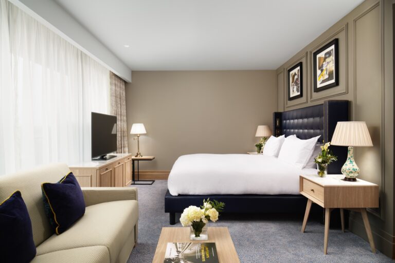 Grand Family Room with a double bed and sofa, The Grand Hotel & Spa York