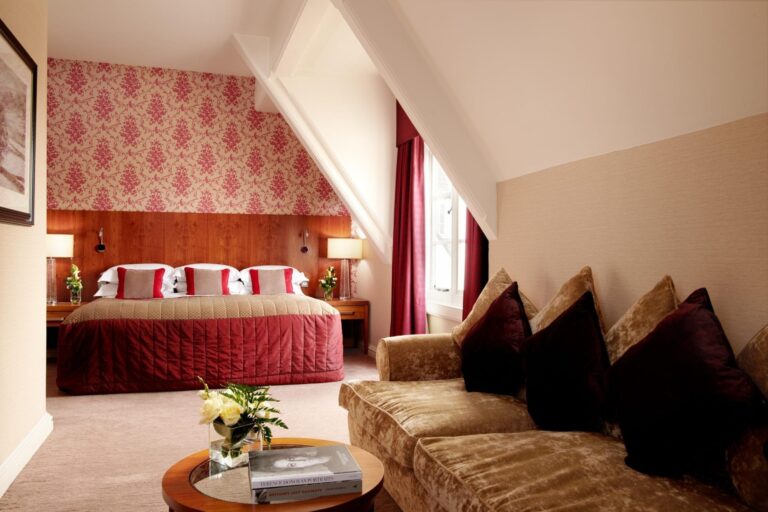 The Penthouse Suite bedroom and sitting area, The Grand Hotel & Spa York