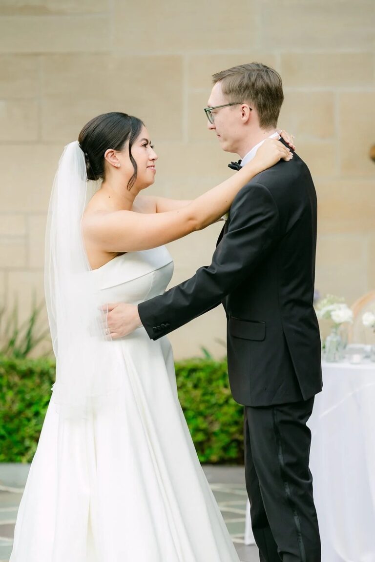 A first dance in the Inner Courtyard, courtesy of One & Only Production, Greystone Mansion