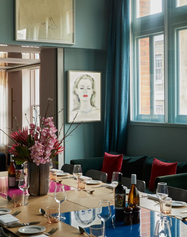 The Groucho Club, A private room set for dinner
