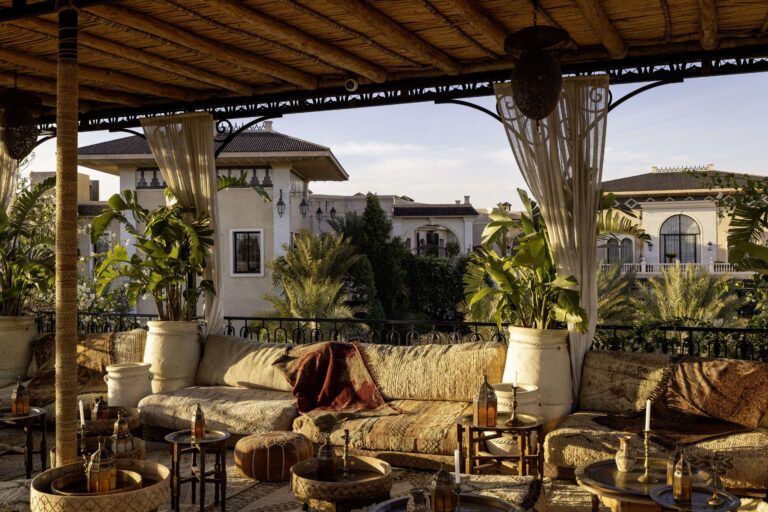 Terrace lounge overlooking the gardens, Hôtel Palais Ronsard Relais & Châteaux