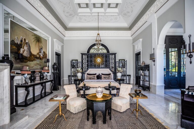A suite bedroom and sitting area, Hôtel Palais Ronsard Relais & Châteaux
