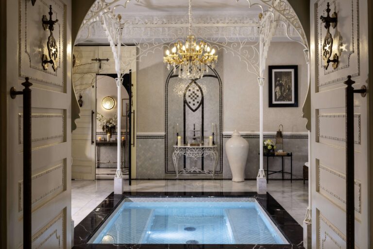 A marble spa room with a pool, Hôtel Palais Ronsard Relais & Châteaux