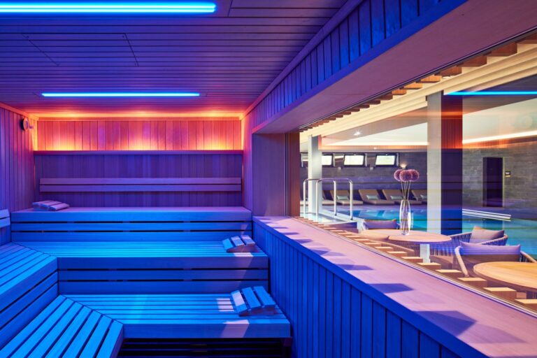 Sauna at the Rock Spa, Hard Rock Hotel Davos