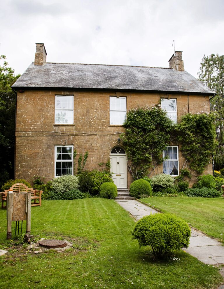 A hamstone guest cottage on the estate, Haselbury Mill