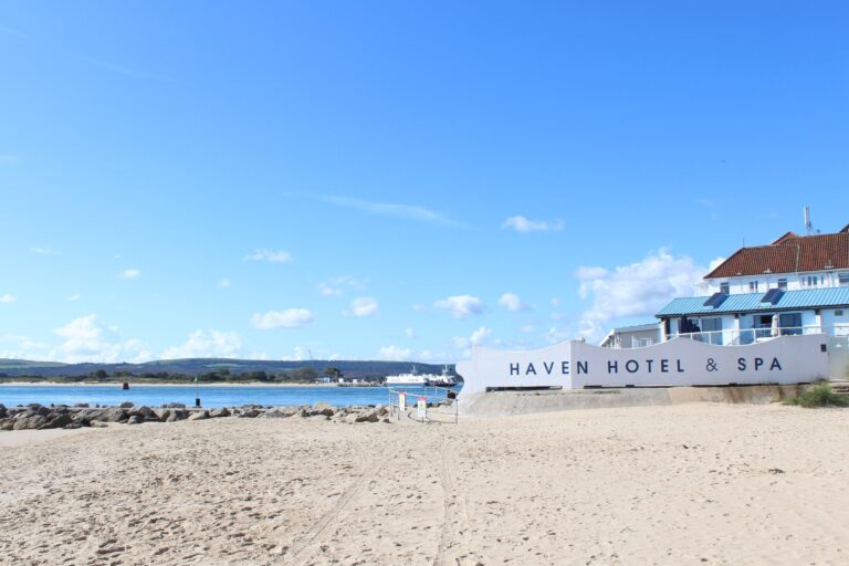 The Haven Hotel and its beach at Sandbanks, The Haven Hotel, Poole