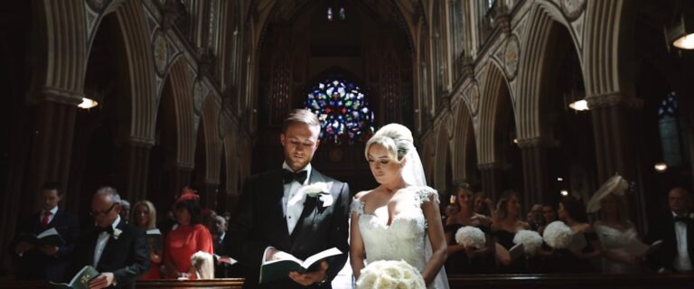 Taylor-Jayne and JJ's church ceremony, from their Claridge's wedding film (film still), HD Moments