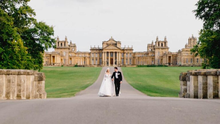 Victoria and Thomas on the long approach to Blenheim Palace, Oxfordshire (film still), HD Moments
