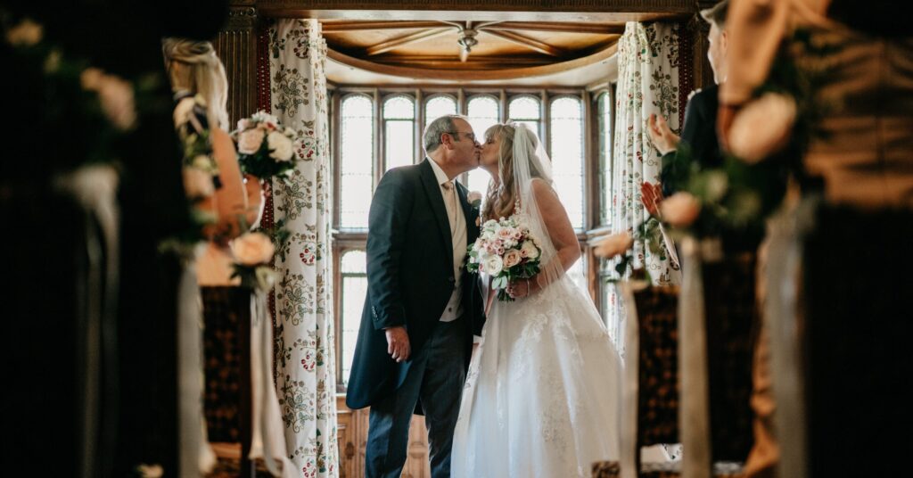 Three settings for the ceremony