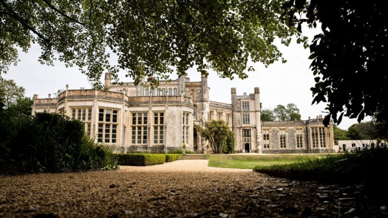 The castle seen through the trees, Highcliffe Castle