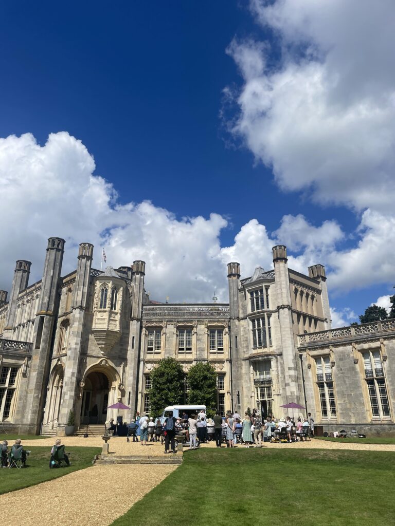 The castle under a blue sky, Highcliffe Castle