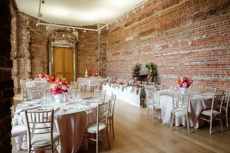 The State Dining Room set for a wedding breakfast, Highcliffe Castle
