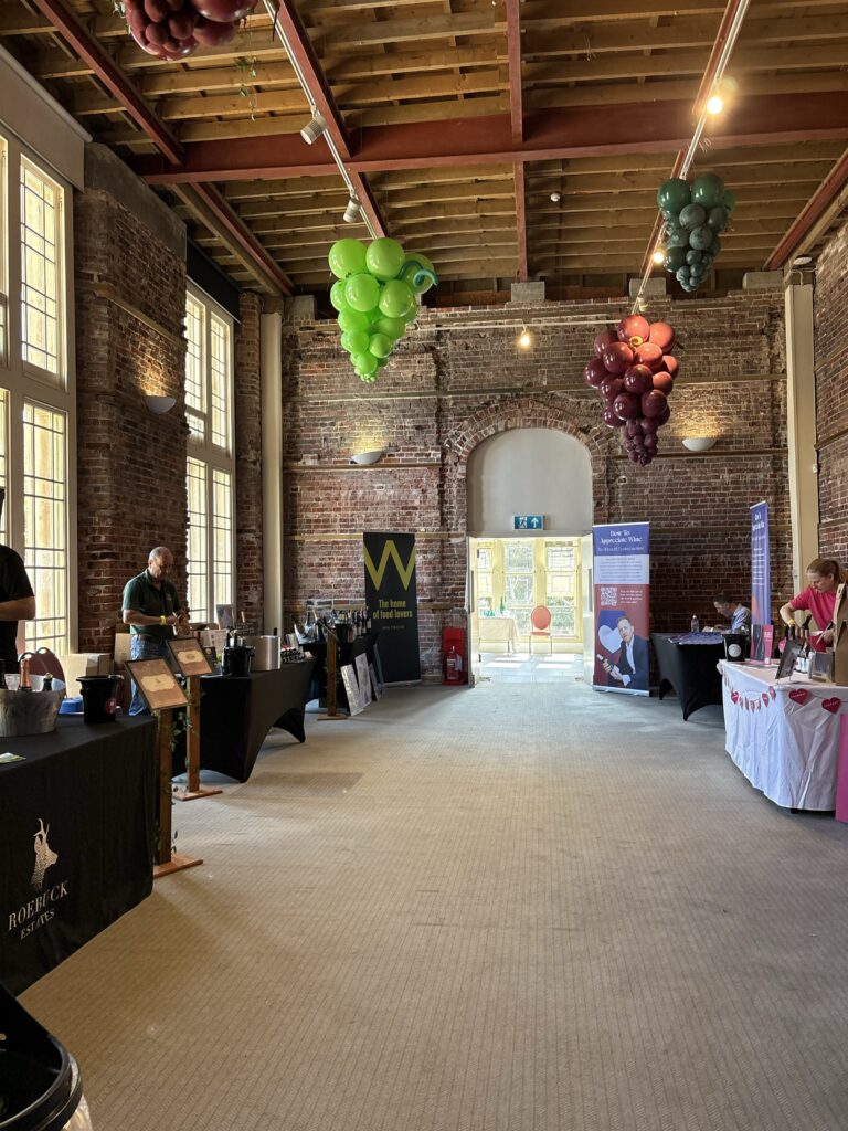 The Great Hall set for an event, Highcliffe Castle