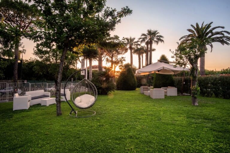 The Mediterranean garden at sunset, Hotel Alpha
