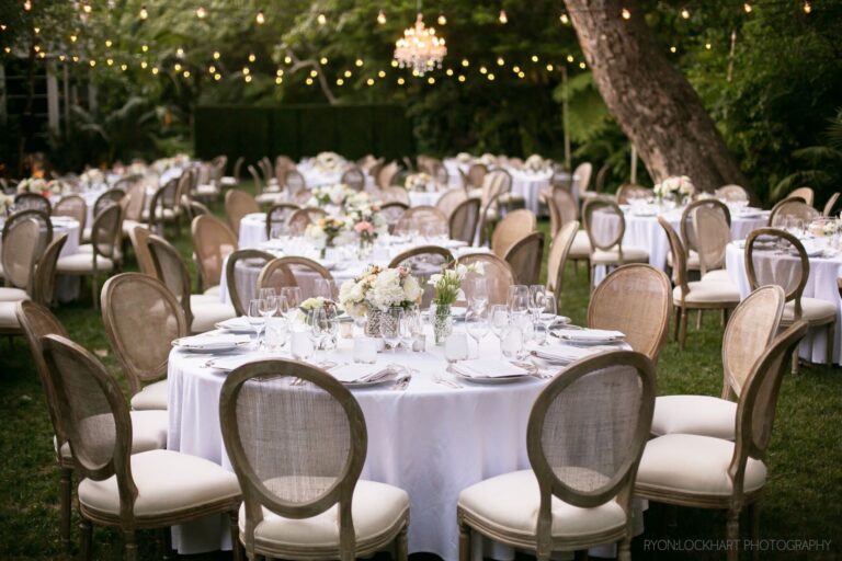 An evening reception on the Front Lawn, Hotel Bel-Air