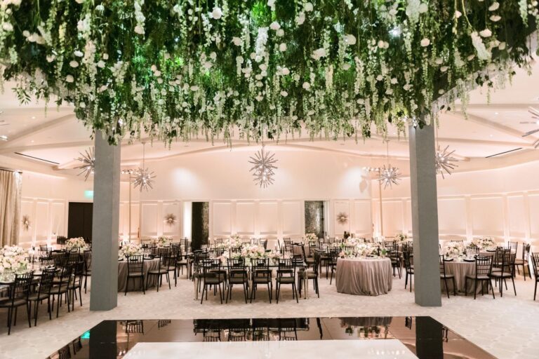 A floral installation in the Garden Ballroom (Photo: Jana Williams Photography), Hotel Bel-Air