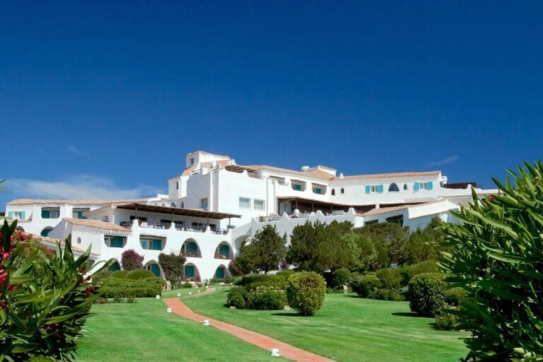 The white buildings in their gardens, Hotel Romazzino, A Luxury Collection Hotel