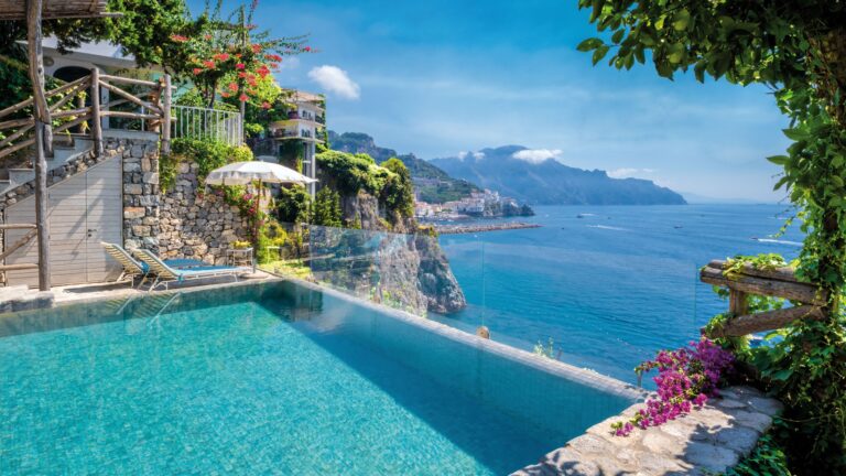 A pool with a view along the Amalfi coast, Hotel Santa Caterina