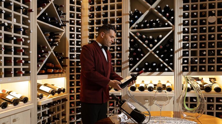 The wine cellar, Hotel Santa Caterina