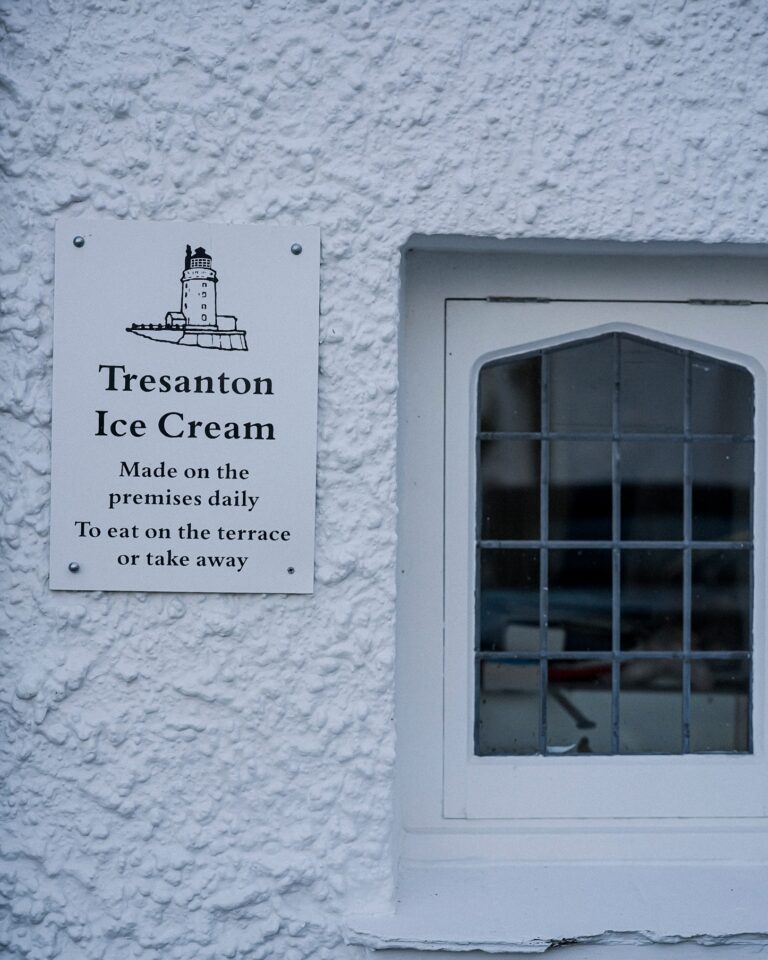 Tresanton ice cream, made on the premises, Hotel Tresanton
