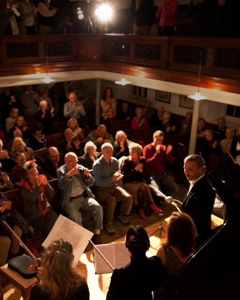 A concert in the hotel cinema, Hotel Tresanton
