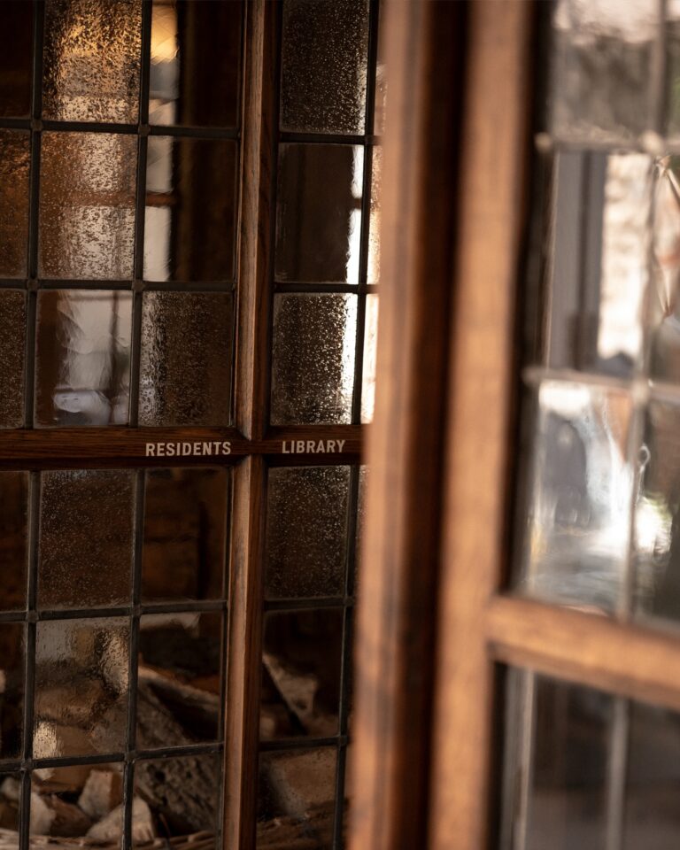 The residents' library window, Hotel Tresanton