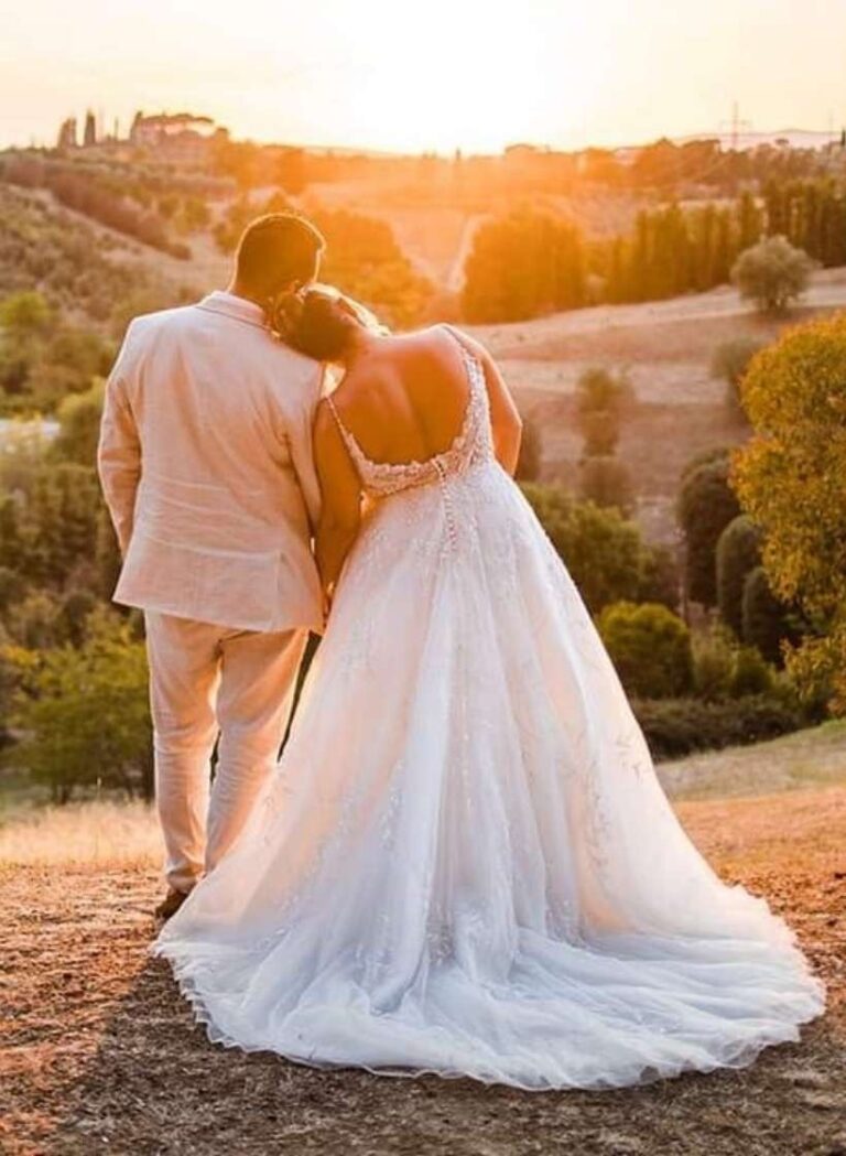 A Couple at Sunset over the Tuscan Hills, Hotel Villa Il Patriarca
