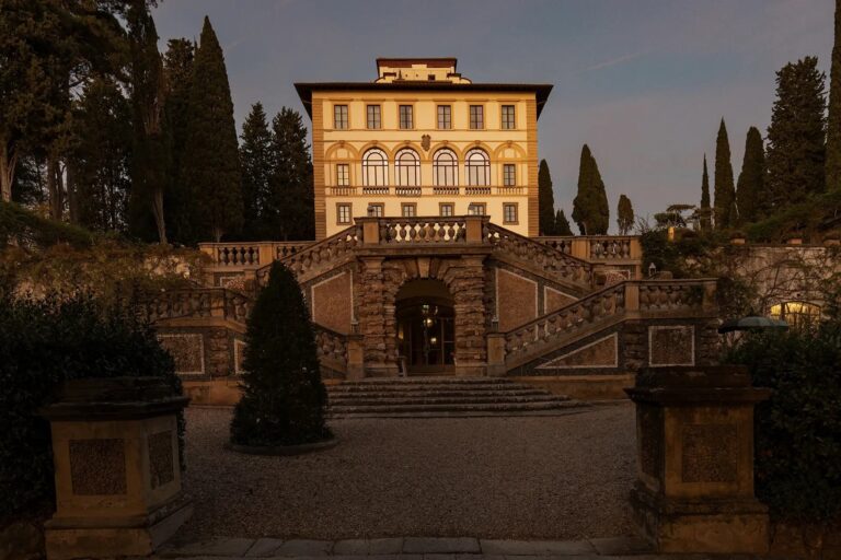 Il Salviatino at dusk, Fiesole, Il Salviatino