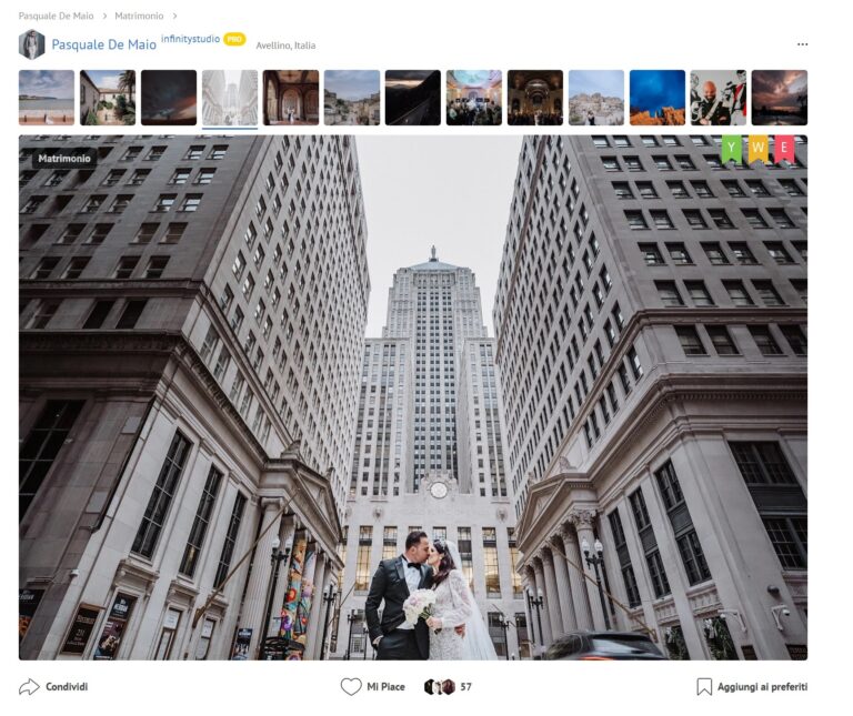 Chicago again: the frame MyWed nominated three times over, Infinity Studio Italy