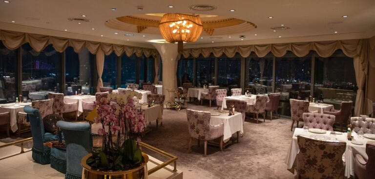 The dining room at Safran Restaurant, InterContinental Istanbul