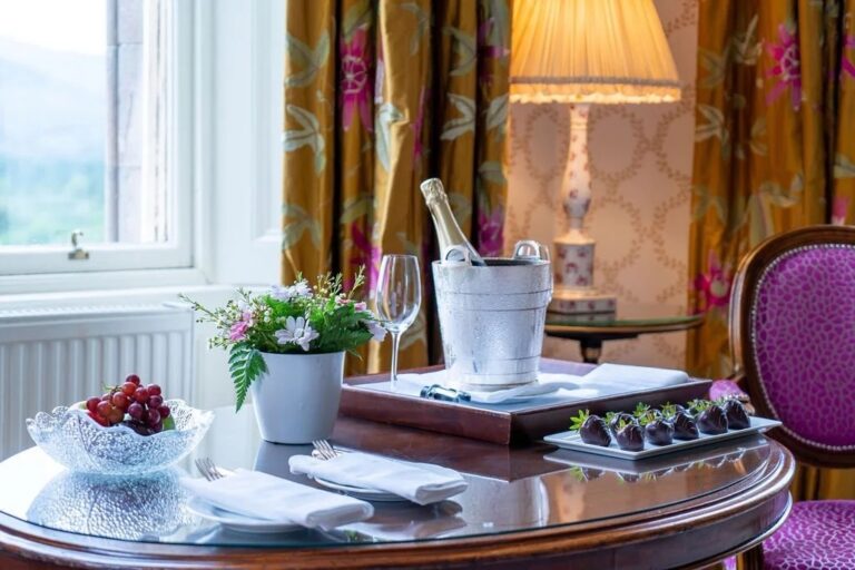 Champagne in the Room, Inverlochy Castle Hotel