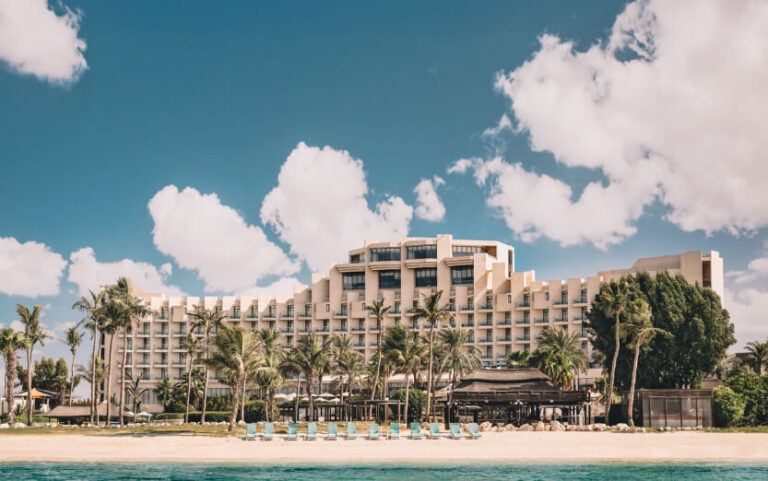 JA Beach Hotel seen from the Arabian Gulf, Jebel Ali Golf Resort