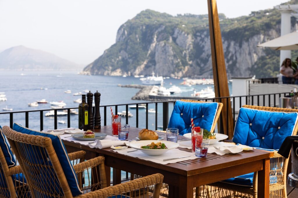 Mediterranean cooking on the terrace