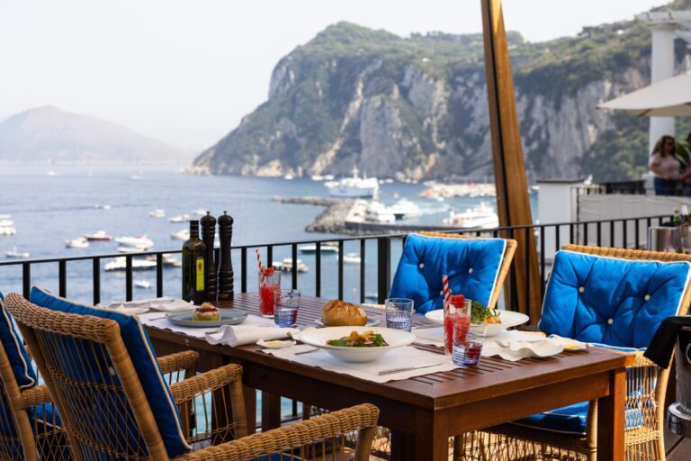 Al Fresco Lunch with the Bay of Naples, JK Place Capri